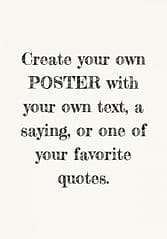 1. Custom Quote poster