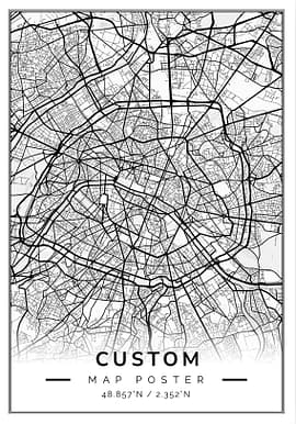 1. Custom Map Poster
