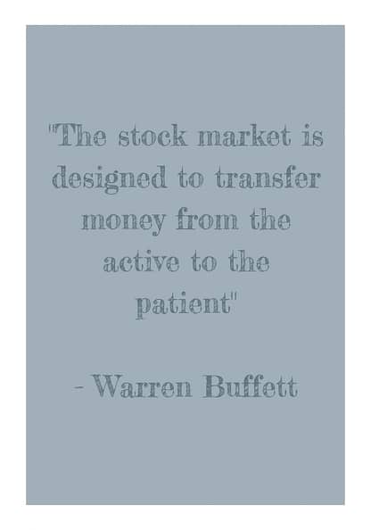 warren buffett quote poster