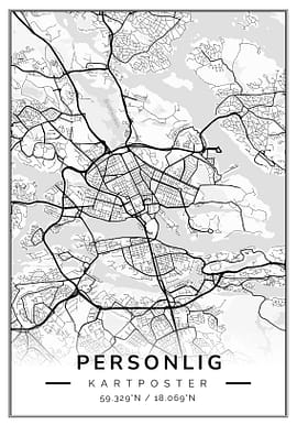 Personlig Kartposter