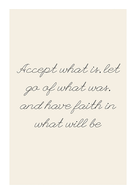 Accept What Is Poster