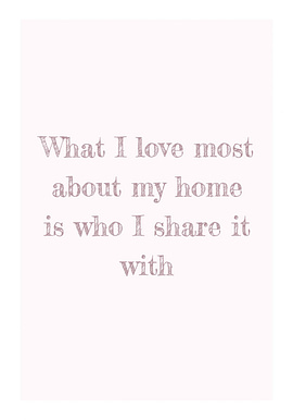 What I Love most Poster