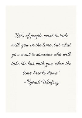 Oprah Winfrey Quote Poster