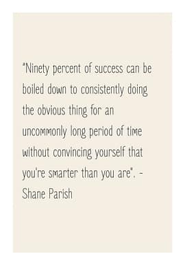 Shane Parish Quote Poster