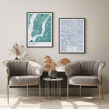 Custom Maps Poster Inspiration