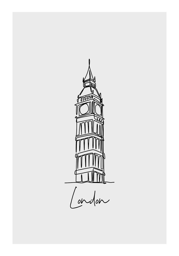 london big ben poster
